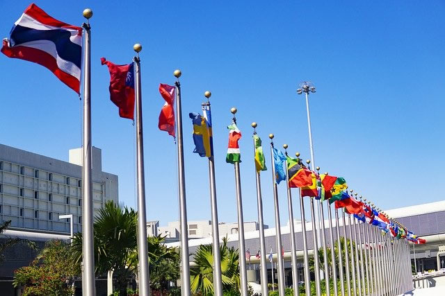 Flags of all nations.