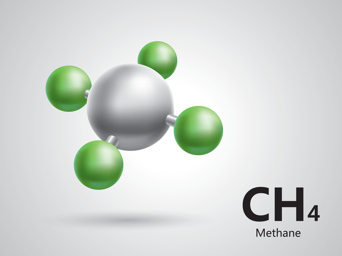 Methane molecule CH4