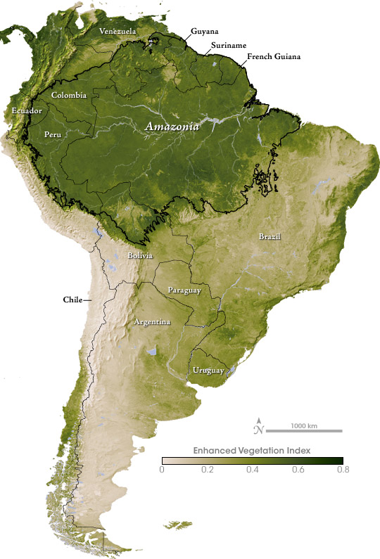 Map of the Amazon