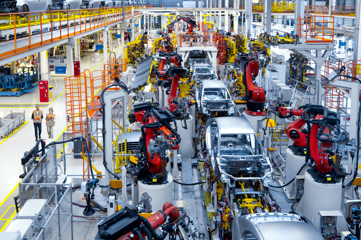 Automobile production line.