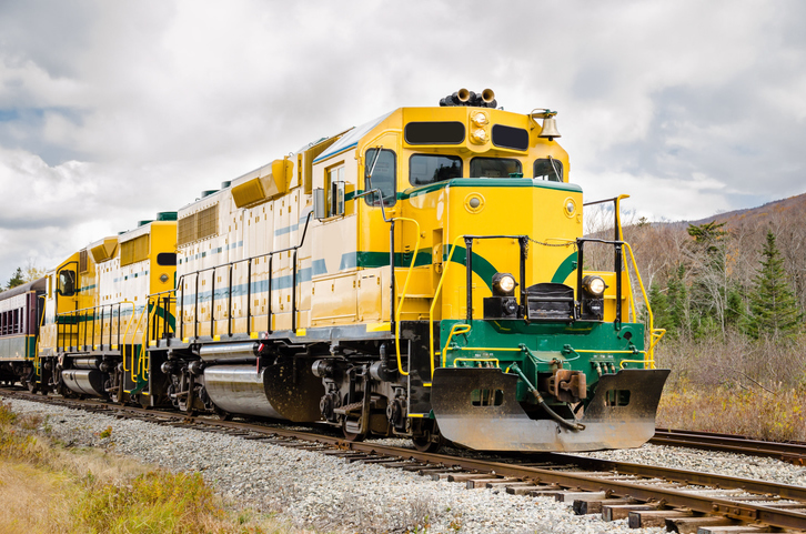 Locomotive captures CO2.